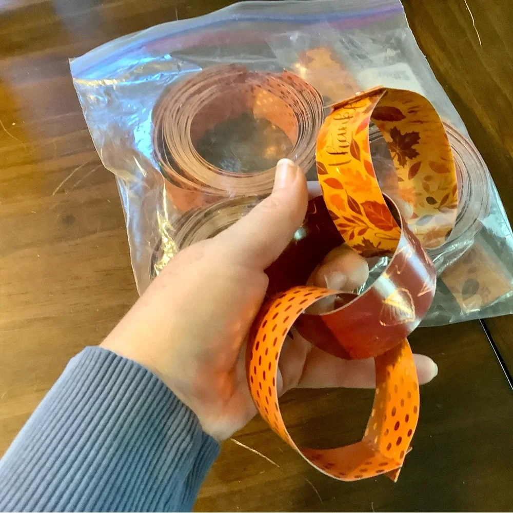 Fall Themed Paper Chains
